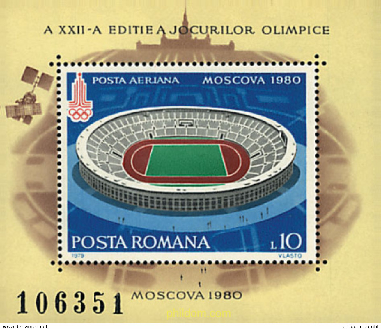 234397 MNH RUMANIA 1979 22 JUEGOS OLIMPICOS VERANO MOSCU 1980 - Sommer 1896: Athen