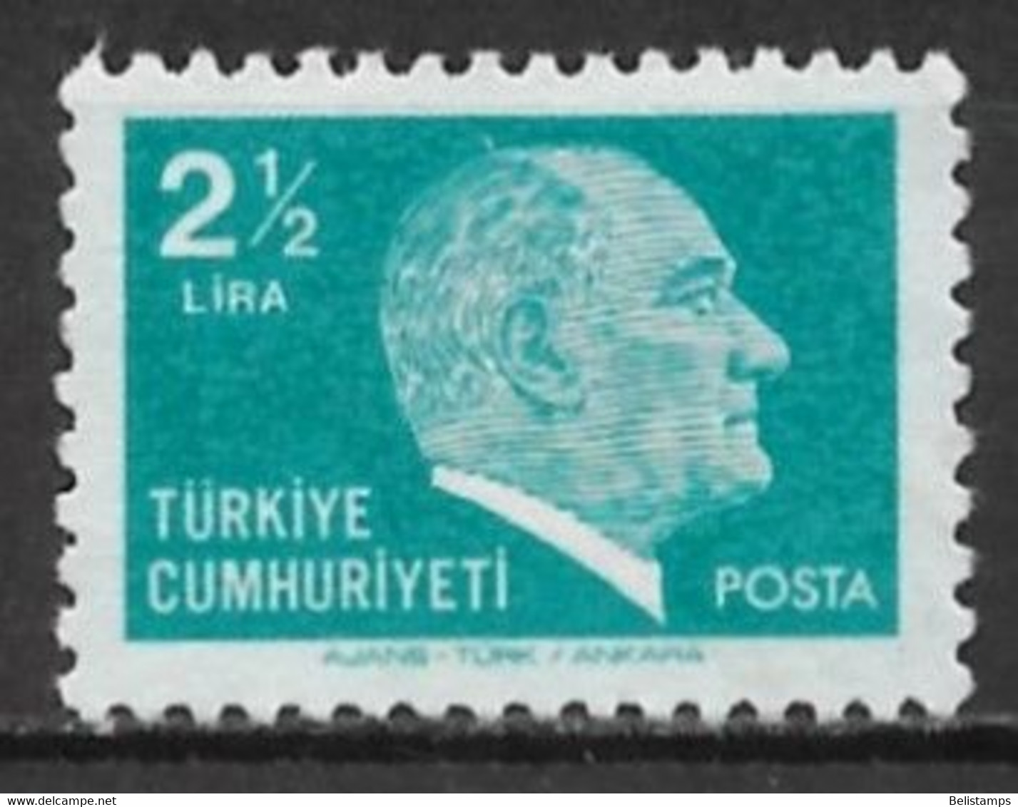 Turkey 1980. Scott #2130 (U) Kemal Ataturk - Used Stamps