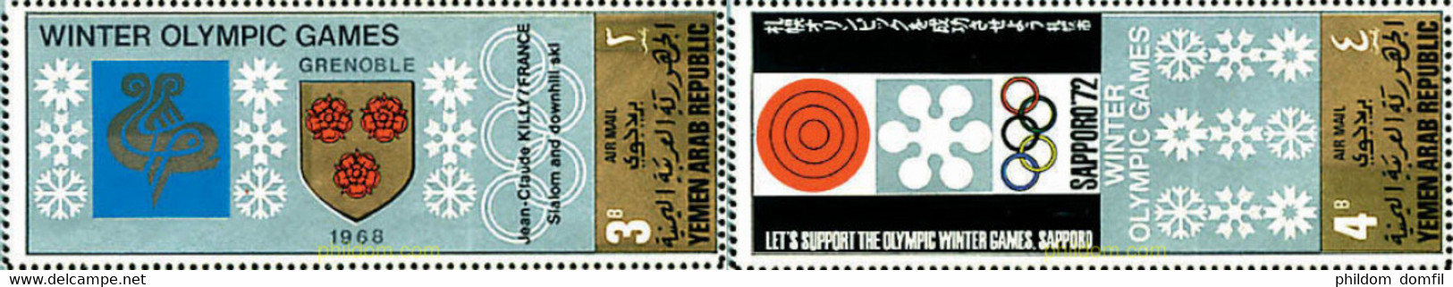 139210 MNH YEMEN. República árabe 1968 JUEGOS OLIMPICOS DE INVIERNO - Invierno 1924: Chamonix