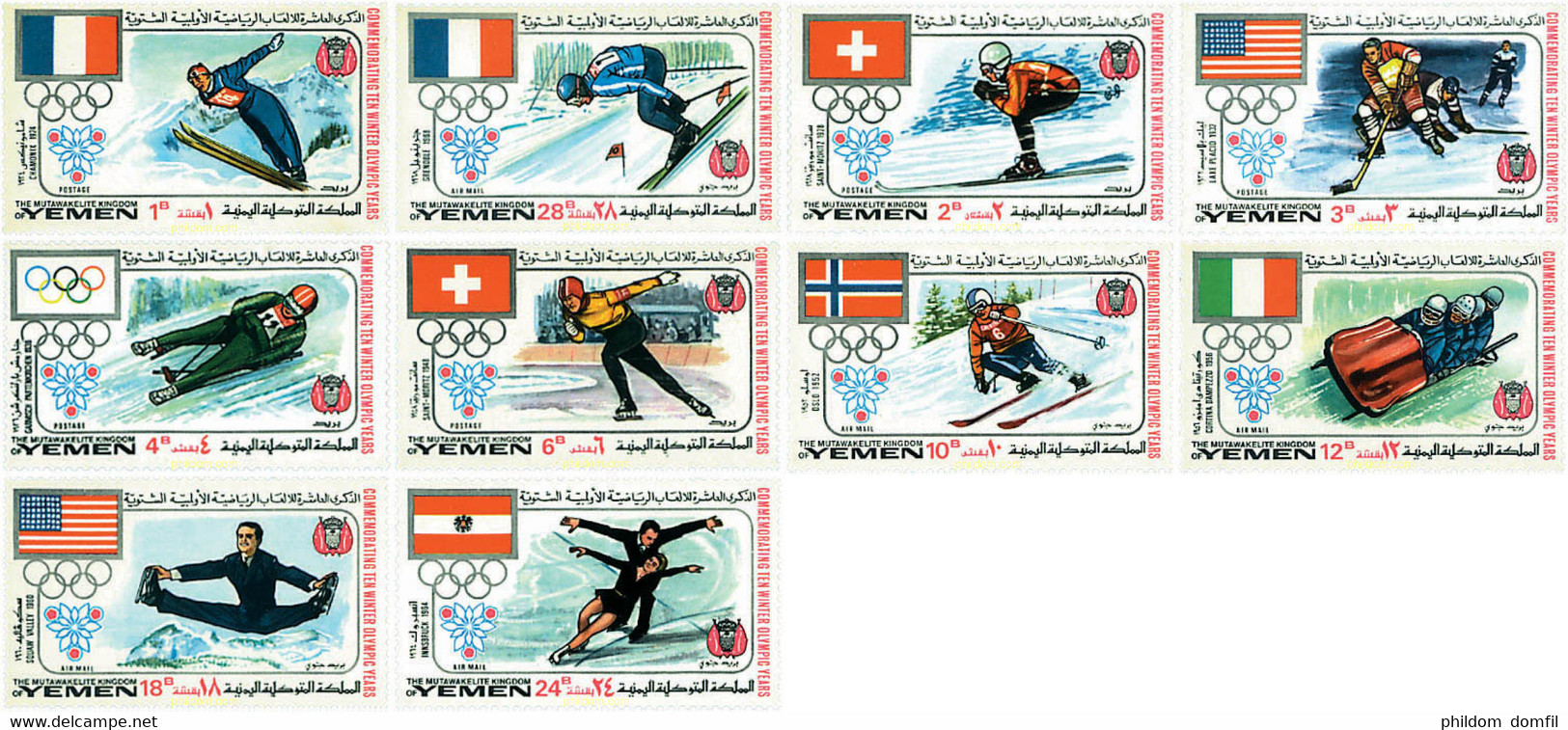 16012 MNH YEMEN. Reino 1968 JUEGOS OLIMPICOS DE INVIERNO - Invierno 1924: Chamonix