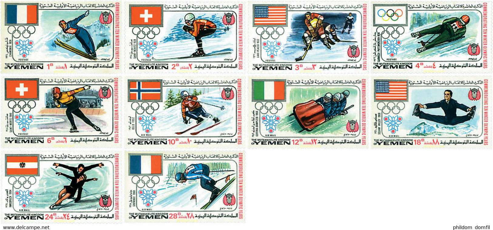 72666 MNH YEMEN. Reino 1968 JUEGOS OLIMPICOS DE INVIERNO - Invierno 1924: Chamonix