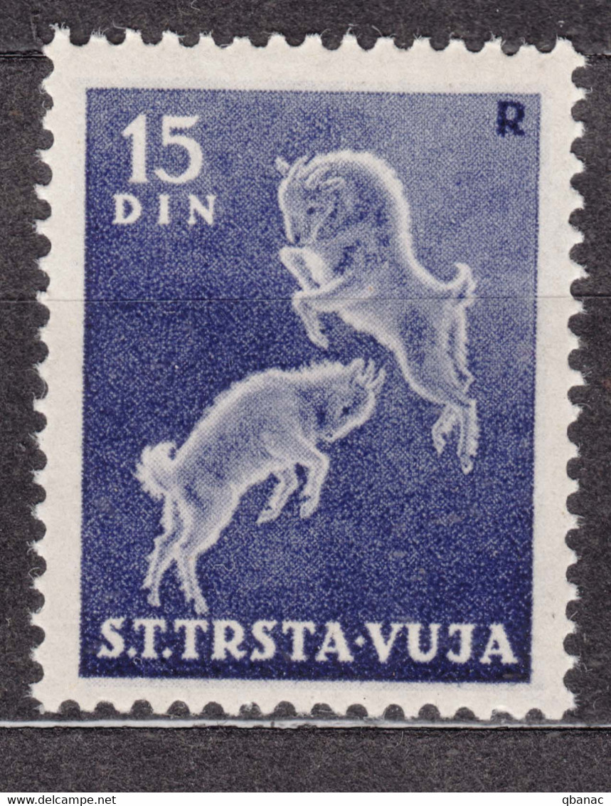 Italy Trieste Zone B STT Vujna 1950 Mi#42, Sassone#29 Key Stamp, Mint Never Hinged - Nuovi