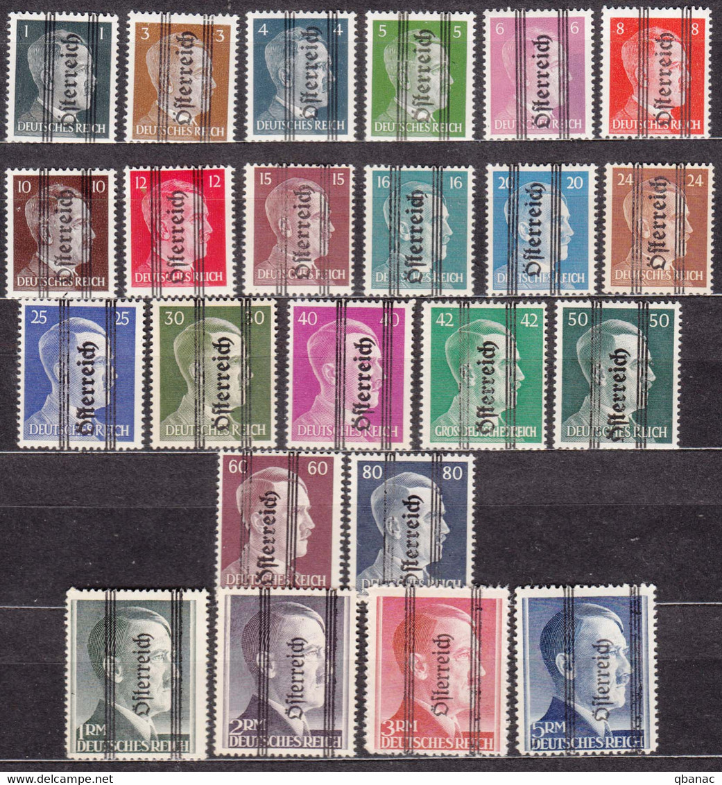 Austria 1945 Graz Overprint Issue Mi#674-692 And Mi#693-696 II, Mint Never Hinged - Ungebraucht