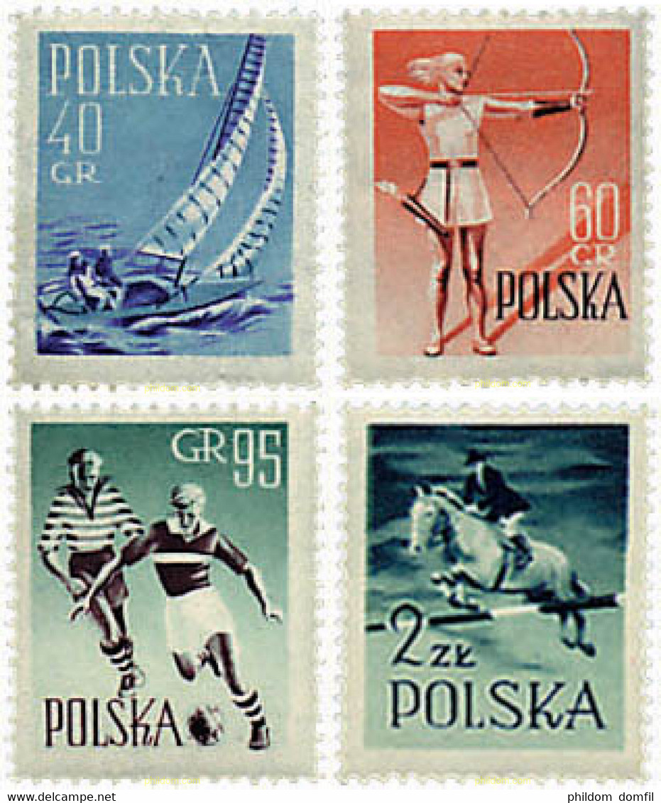 61570 MNH POLONIA 1959 SERIE DEPORTIVA - Ohne Zuordnung