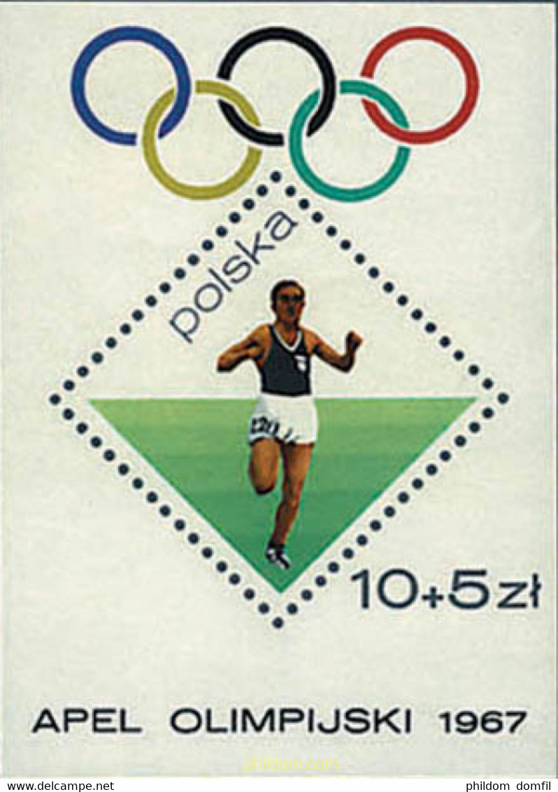 61629 MNH POLONIA 1967 19 JUEGOS OLIMPICOS VERANO MEXICO 1968 - Non Classificati