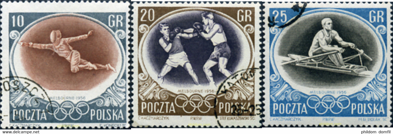 230614 USED POLONIA 1956 16 JUEGOS OLIMPICOS VERANO MELBOURNE 1956 - Non Classés