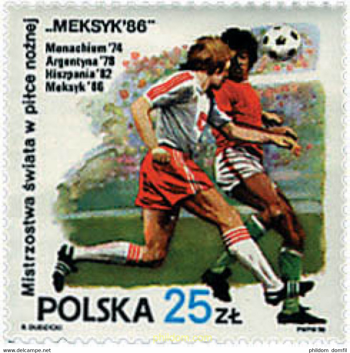 61717 MNH POLONIA 1986 COPA DEL MUNDO DE FUTBOL. MEXICO-86 - Non Classés