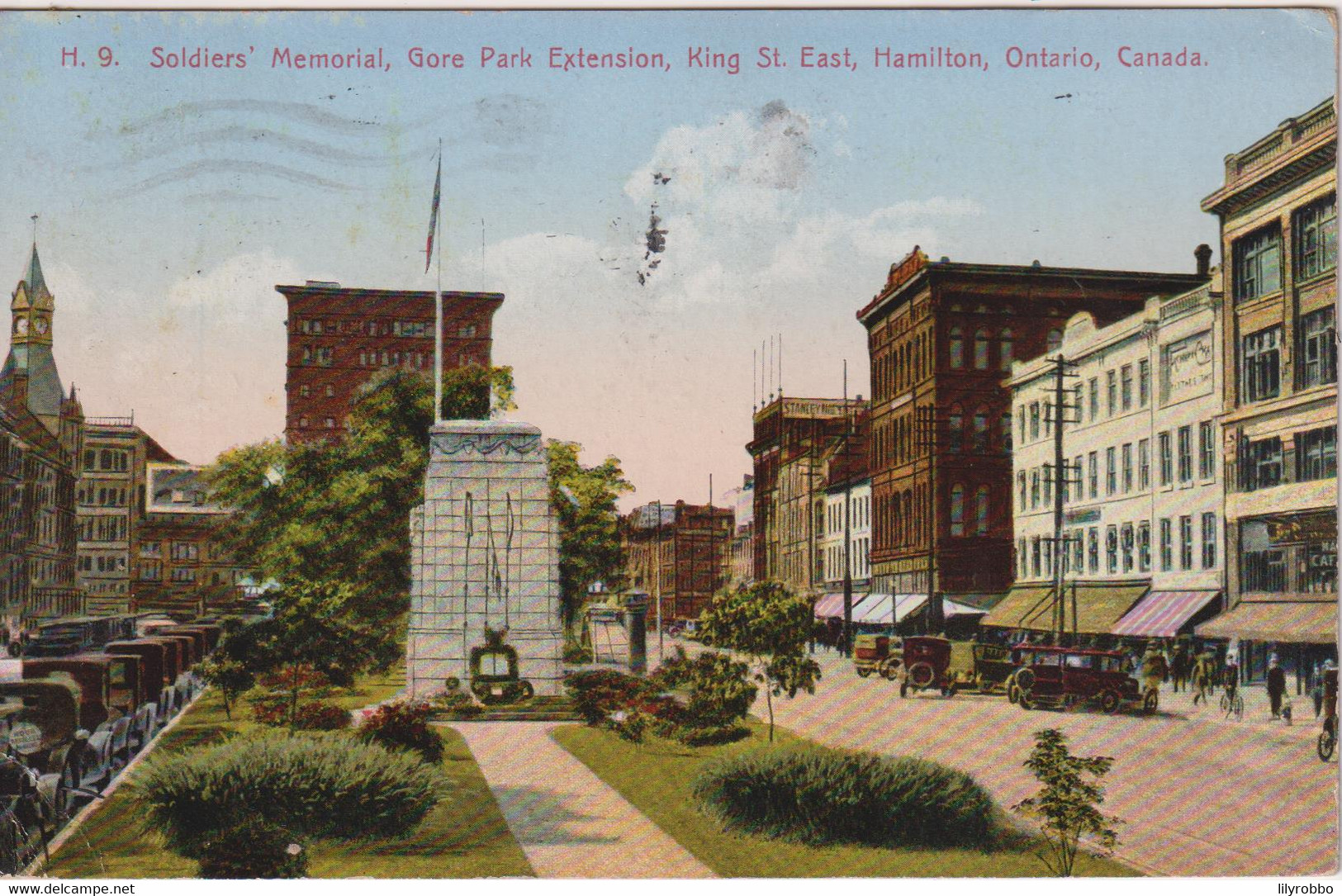 CANADA - Soldiers Memrial Gore Park Extension, King Street East HAMIILTON  1931 - Hamilton