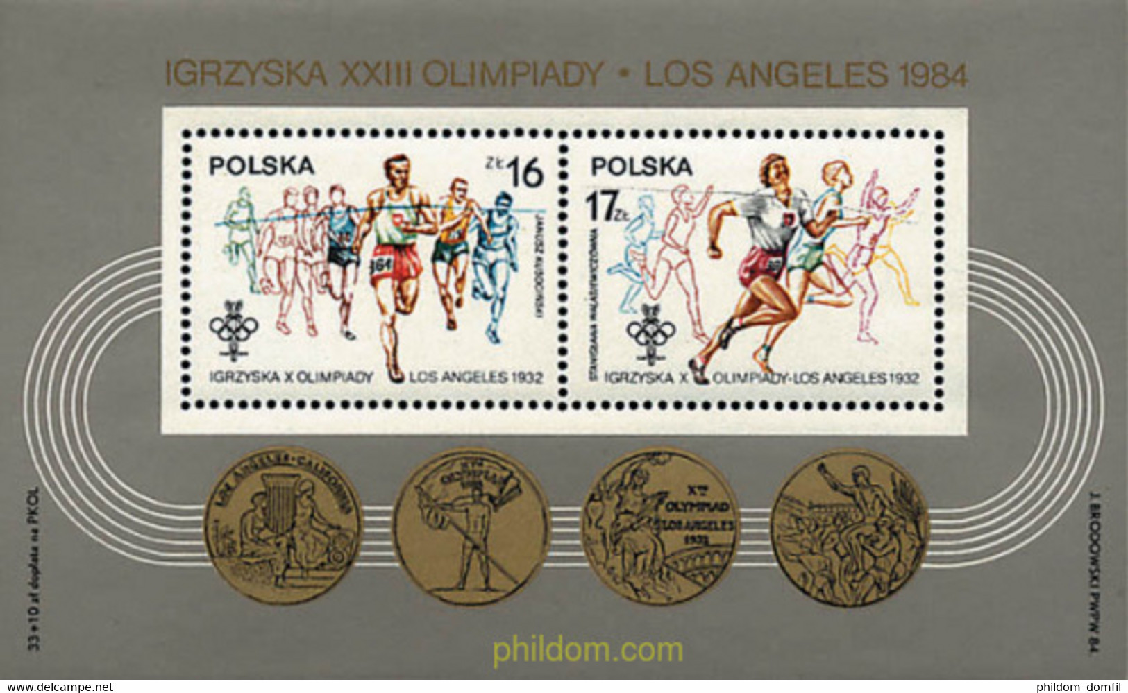 61709 MNH POLONIA 1984 23 JUEGOS OLIMPICOS VERANO LOS ANGELES 1984 - Non Classificati