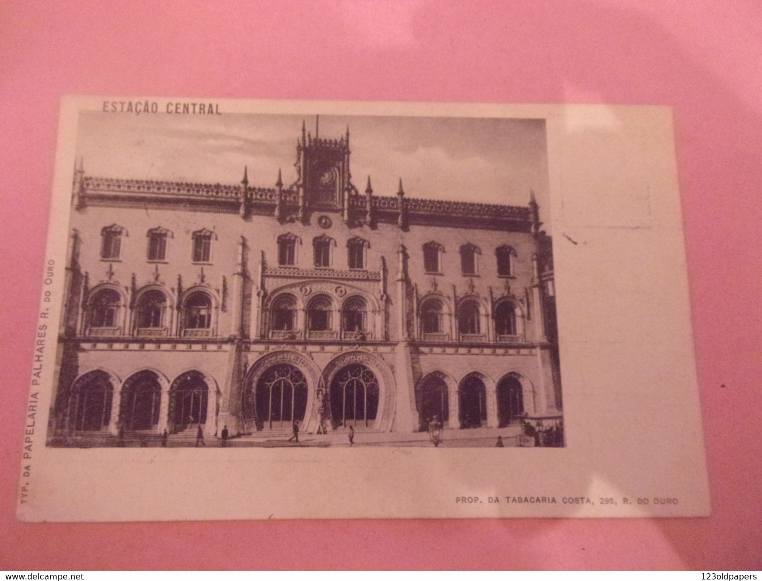 ♥️  LISBOA 1901 ESTACAO CENTRAL PALHARES R DO OURO  TABACARIA - Lisboa