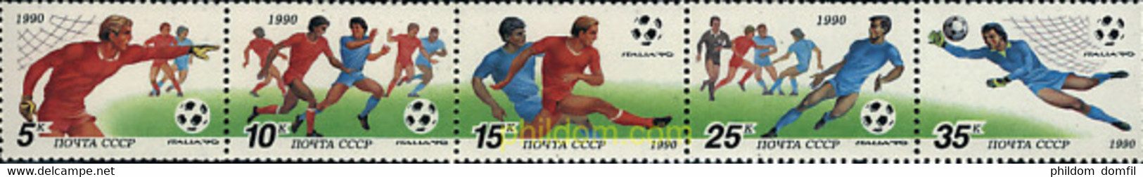 6650 MNH UNION SOVIETICA 1990 COPA DEL MUNDO DE FUTBOL. ITALIA-90 - Colecciones
