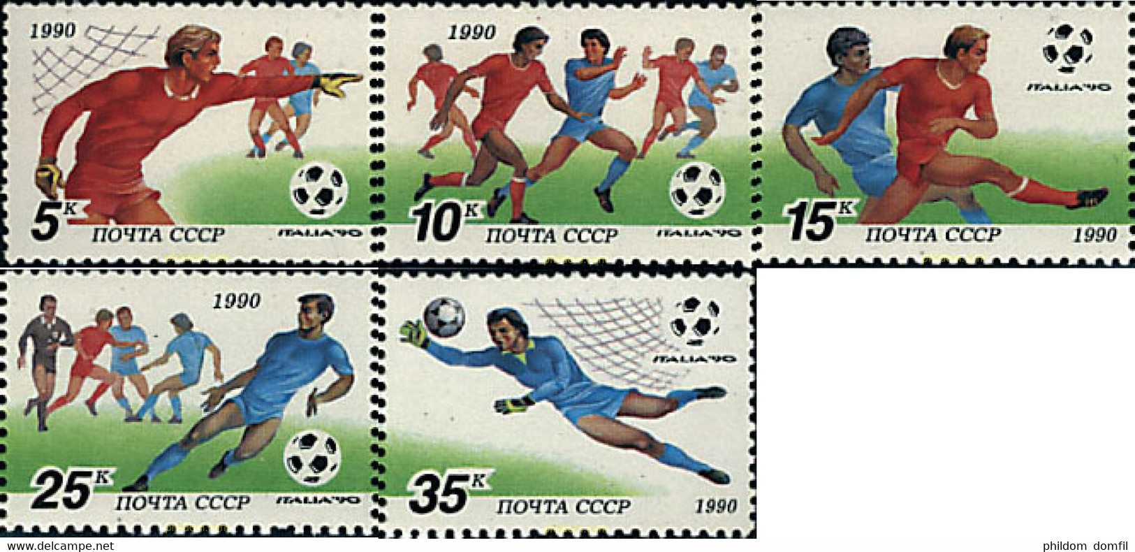 63556 MNH UNION SOVIETICA 1990 COPA DEL MUNDO DE FUTBOL. ITALIA-90 - Colecciones