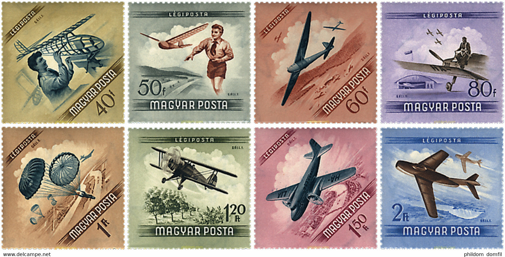 63919 MNH HUNGRIA 1954 DEPORTES AEREOS - Paracaidismo