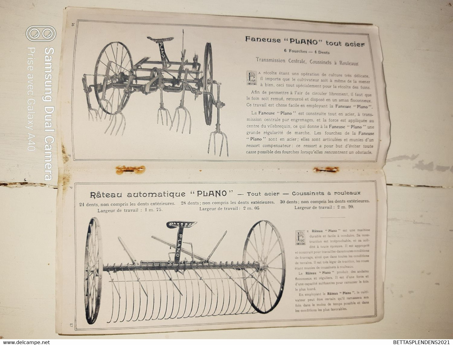 Compagnie Internationale des MACHINES AGRICOLES DE FRANCE marque " PLANO "- Livret de 32 pages avec Illustrations