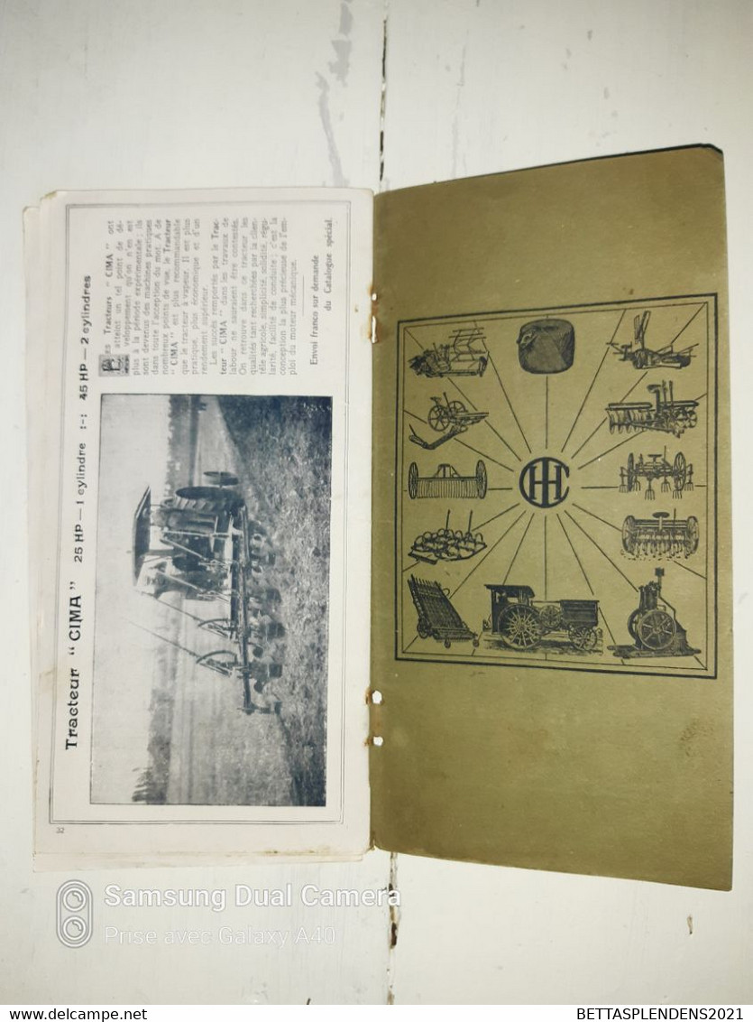 Compagnie Internationale des MACHINES AGRICOLES DE FRANCE marque " PLANO "- Livret de 32 pages avec Illustrations