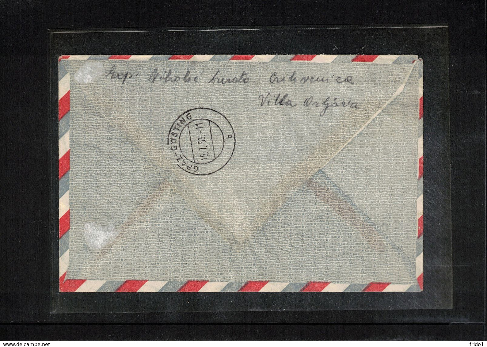 Jugoslawien / Yugoslavia 1953 Postal Stationery Airmail Letter To Austria - Luchtpost