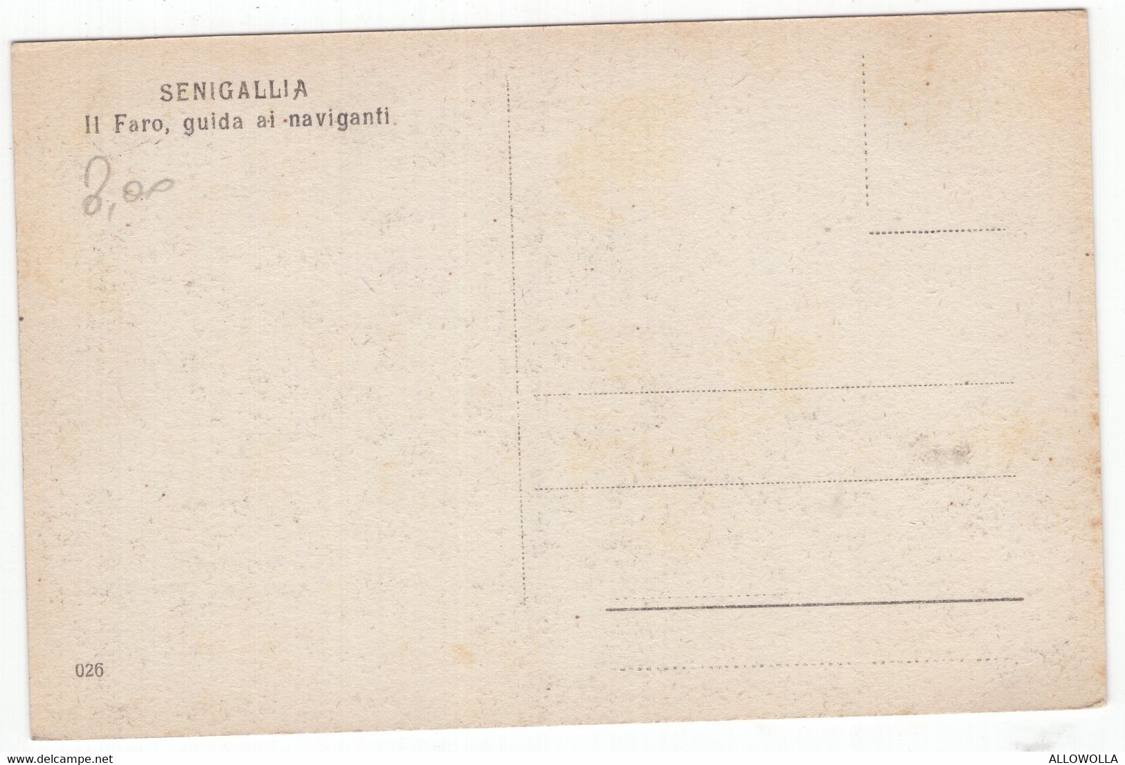 18503 " SENIGALLIA-IL FARO,GUIDA AI NAVIGANTI "-VERA FOTO-CART. POST. NON SPED. - Senigallia