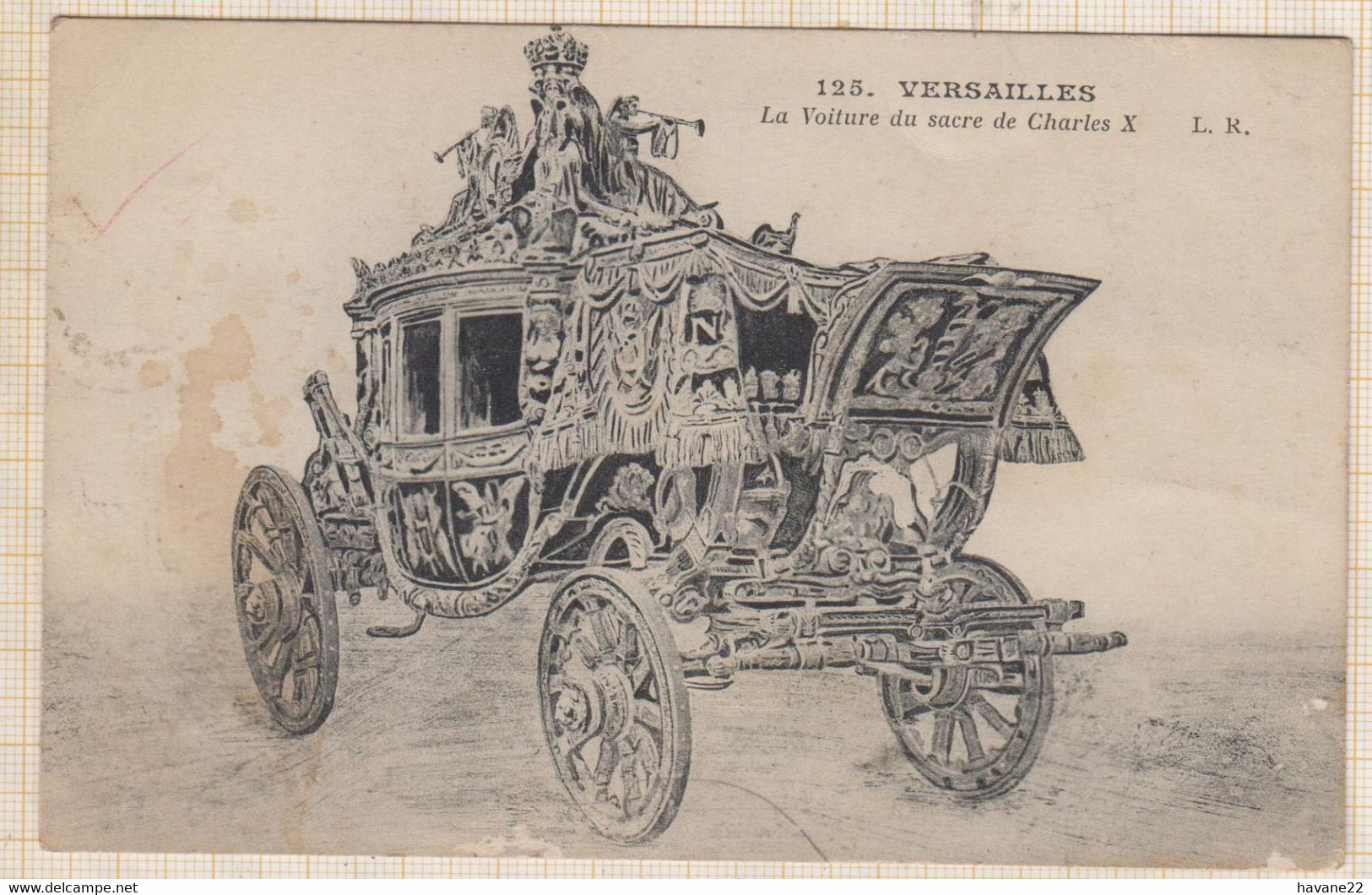 22C2379 Versailles - Voiture Du Sacre De Charles X - Taxis & Fiacres