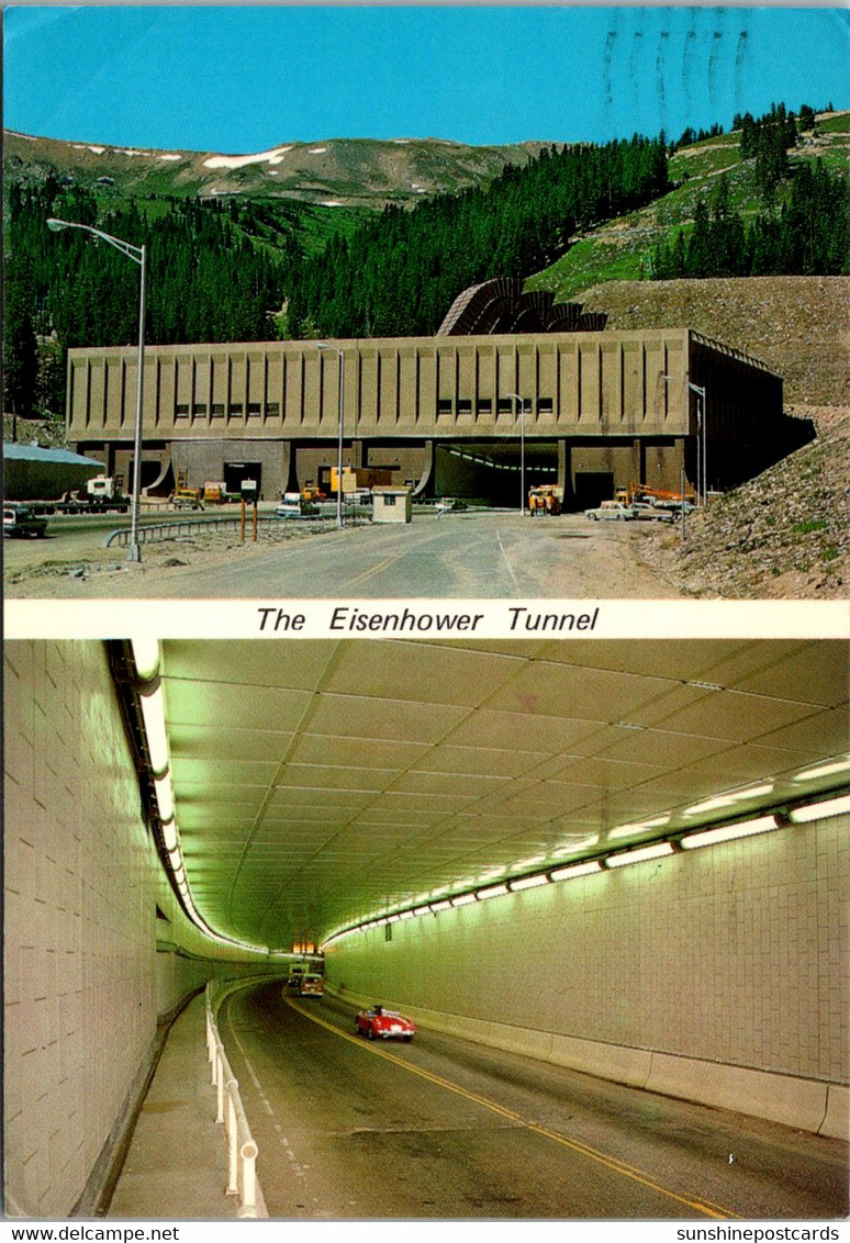 Colorado Eisentower Memorial Tunnel Interstate 80 Exterior And Interior View 1980 - Rocky Mountains