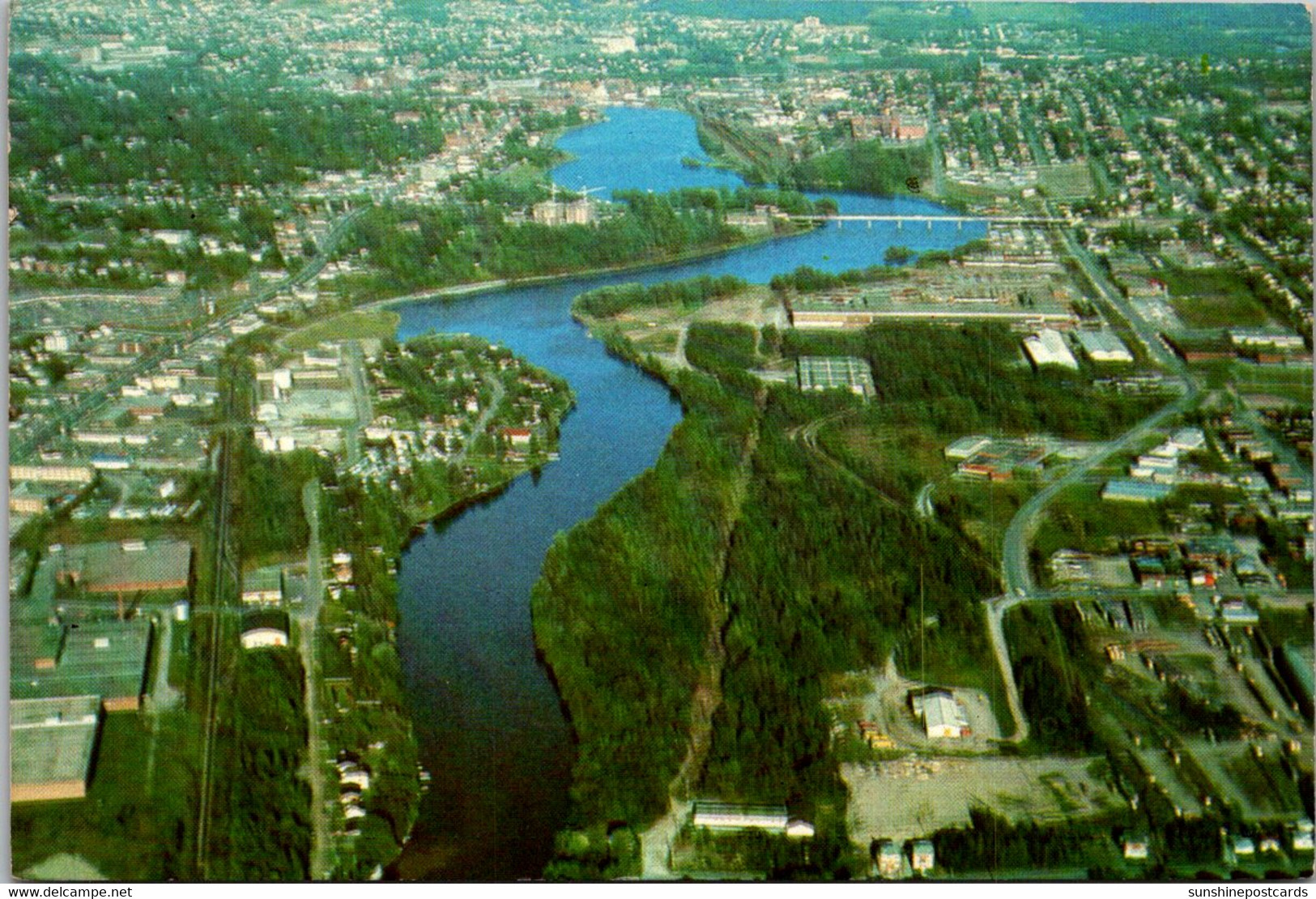 Canada Sherbrooke The Magog River Aerial View - Sherbrooke