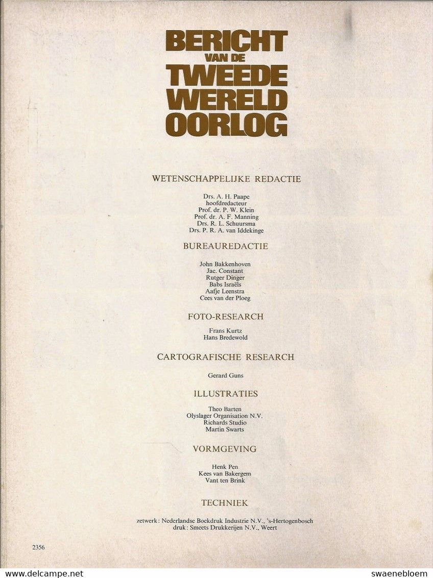 NL. BERICHT UIT DE TWEEDE WERELDOORLOG Nr 56. DE AS GEBROKEN. Met O.a. ADDIO MUSSOLINI. STERVEN IN NAPELS. STUNTVLUCHT. - Andere & Zonder Classificatie