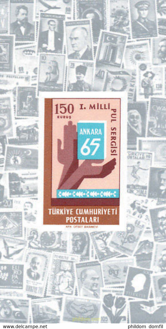 92369 MNH TURQUIA 1965 ANKARA 65. EXPOSICION FILATELICA EN ANKARA - Colecciones & Series