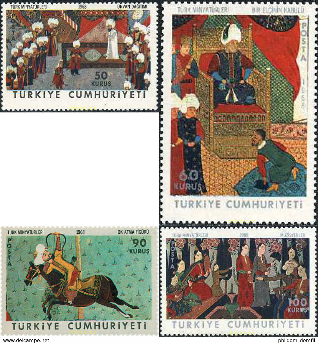 26862 MNH TURQUIA 1968 MINIATURAS TURCAS - Colecciones & Series