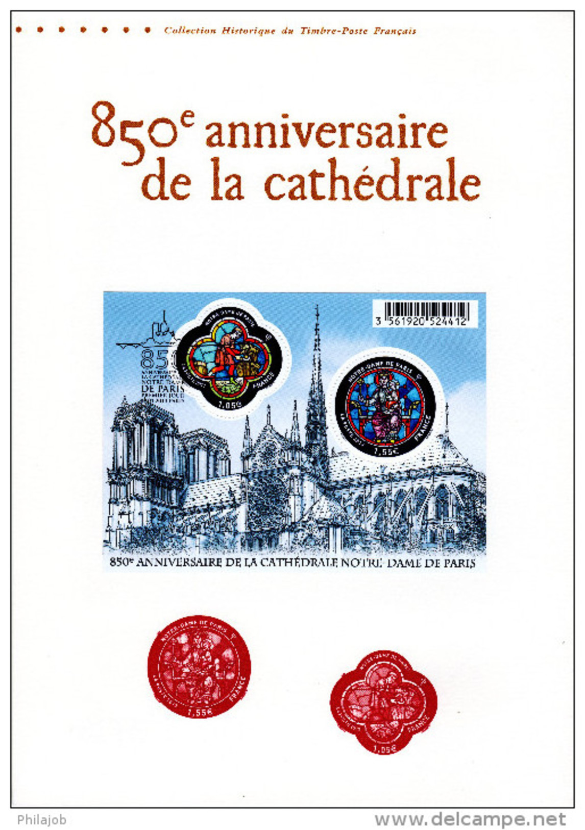 2013 " 850 ANS DE NOTRE-DAME DE PARIS " Sur Document Officiel 1er Jour. N° YT F4714. Parfait état ! DPO à Saisir !!! - Monumenti