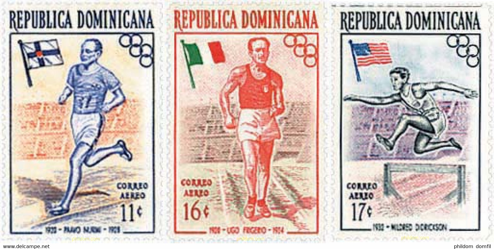 624962 MNH DOMINICANA 1957 16 JUEGOS OLIMPICOS VERANO MELBOURNE 1956 - Verano 1920: Amberes (Anvers)