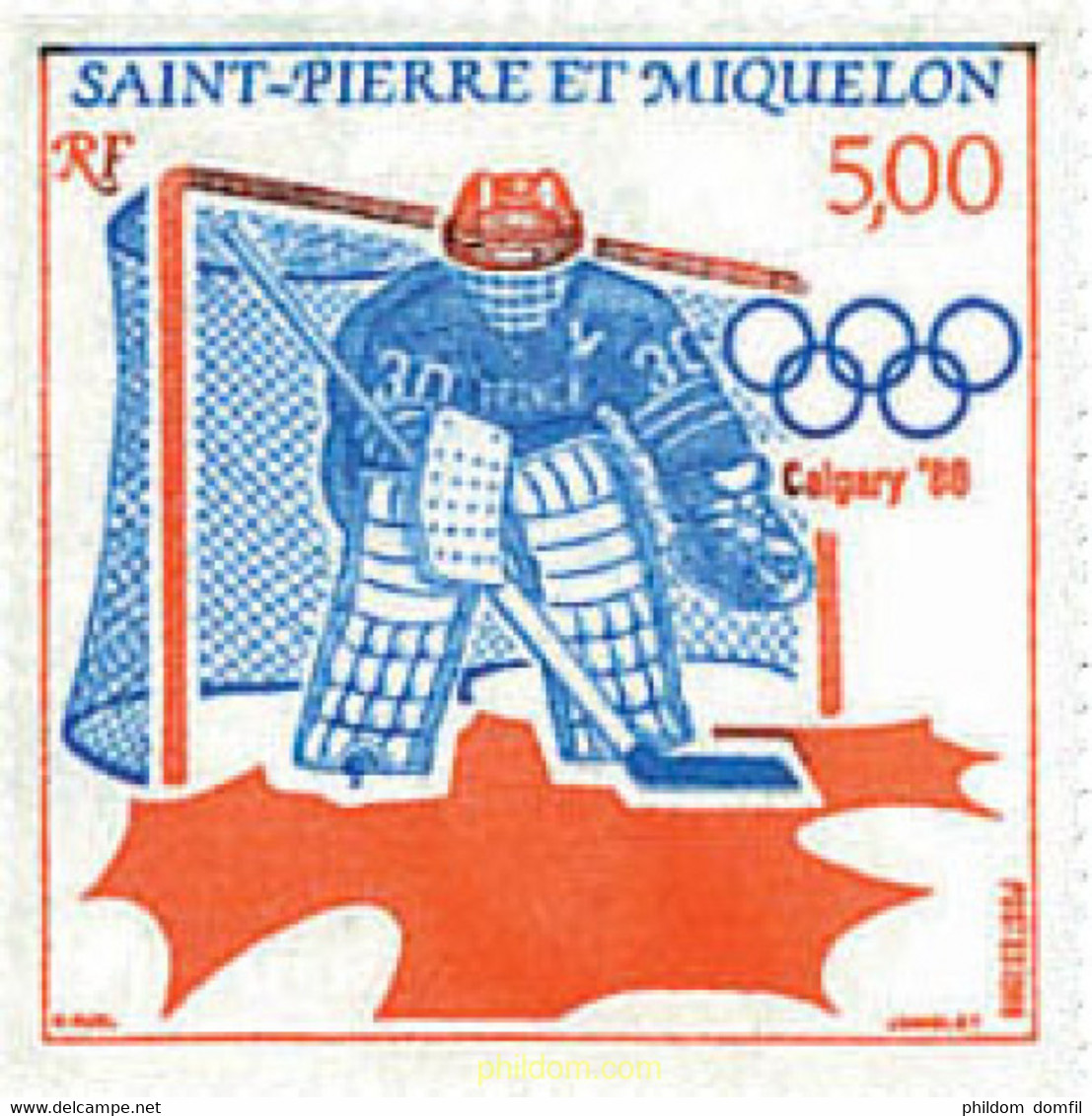 72470 MNH SAN PEDRO Y MIQUELON 1988 15 JUEGOS OLIMPICOS INVIERNO CALGARY 1988 - Gebruikt