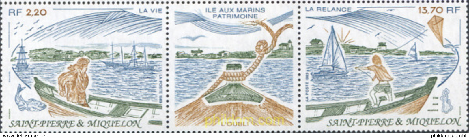 154392 MNH SAN PEDRO Y MIQUELON 1989 ISLA DE LOS MARINOS - Oblitérés