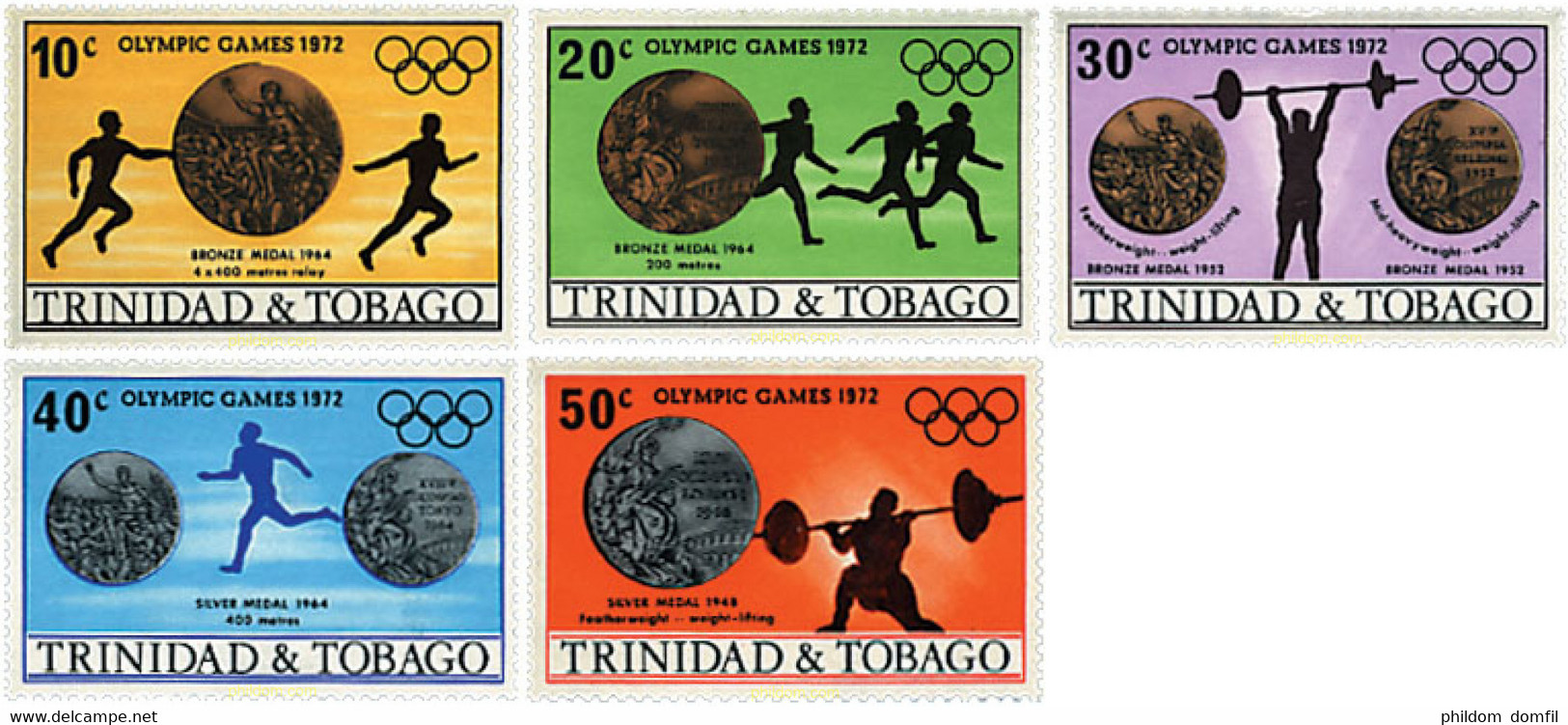 40096 MNH TRINIDAD Y TOBAGO 1972 20 JUEGOS OLIMPICOS VERANO MUNICH 1972 - Verano 1948: Londres