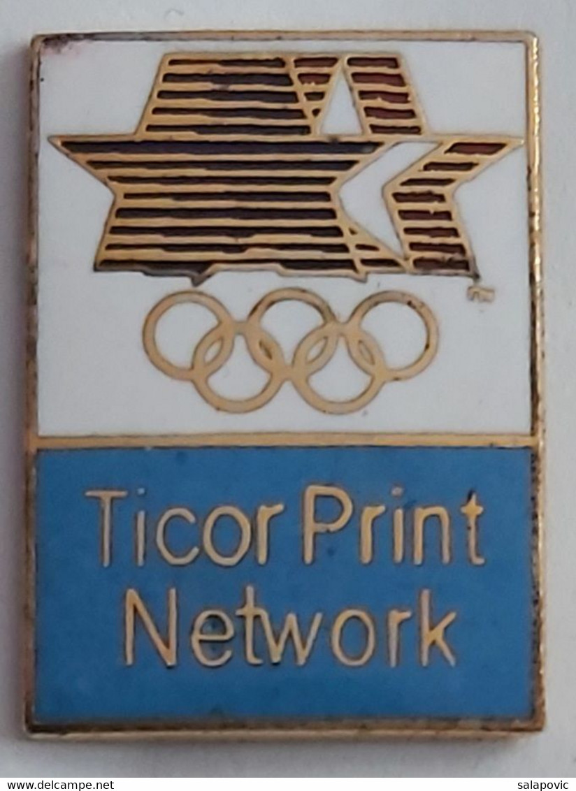 Olympics 1984 Los Angeles Ticor Print Network Olympic Games   PIN A12/1 - Jeux Olympiques