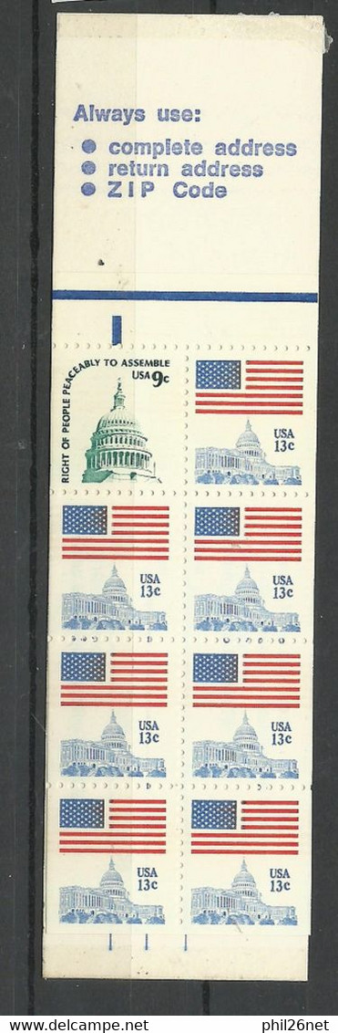 USA   Carnet   N°  C 1156   Neufs  * *   B/TB  Voir Scans     Soldé  ! ! ! - 1941-80