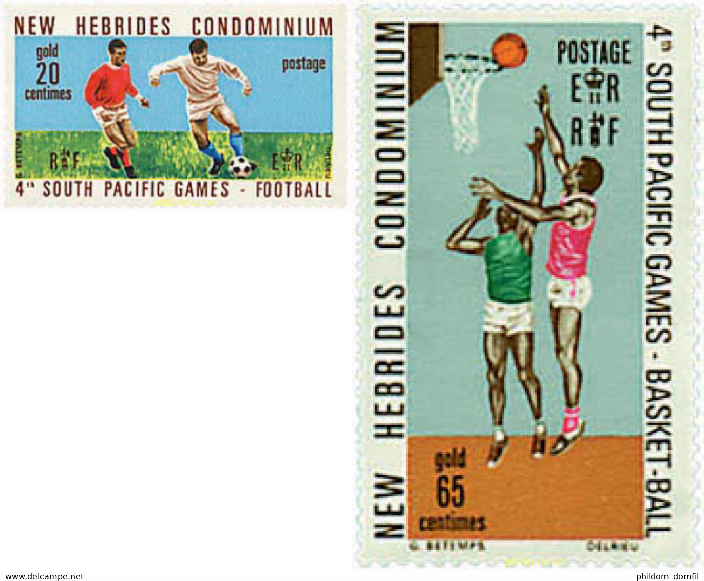 229760 MNH NUEVAS HEBRIDAS 1971 4 JUEGOS DEL PACIFICO SUR - Verzamelingen & Reeksen