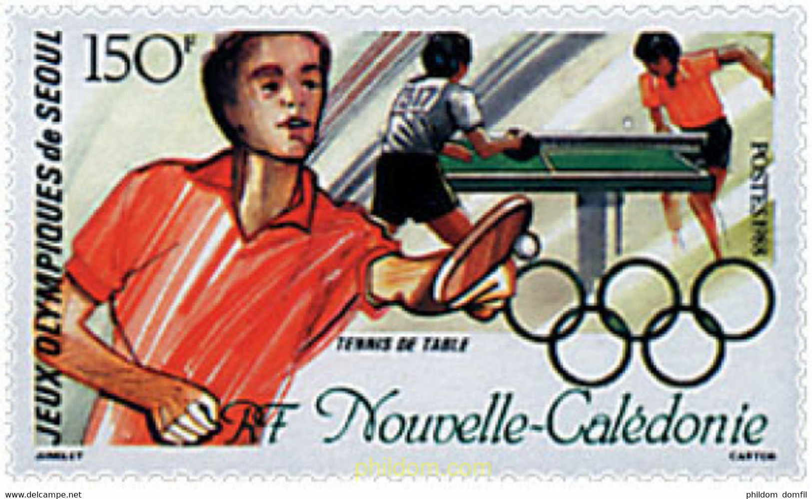 44536 MNH NUEVA CALEDONIA 1988 24 JUEGOS OLIMPICOS VERANO SEUL 1988 - Oblitérés