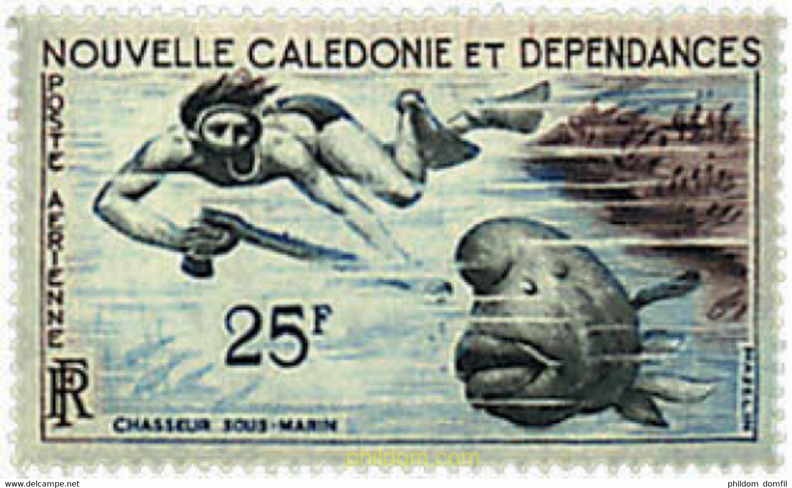 576600 MNH NUEVA CALEDONIA 1962 DEPORTES NAUTICOS - Duiken