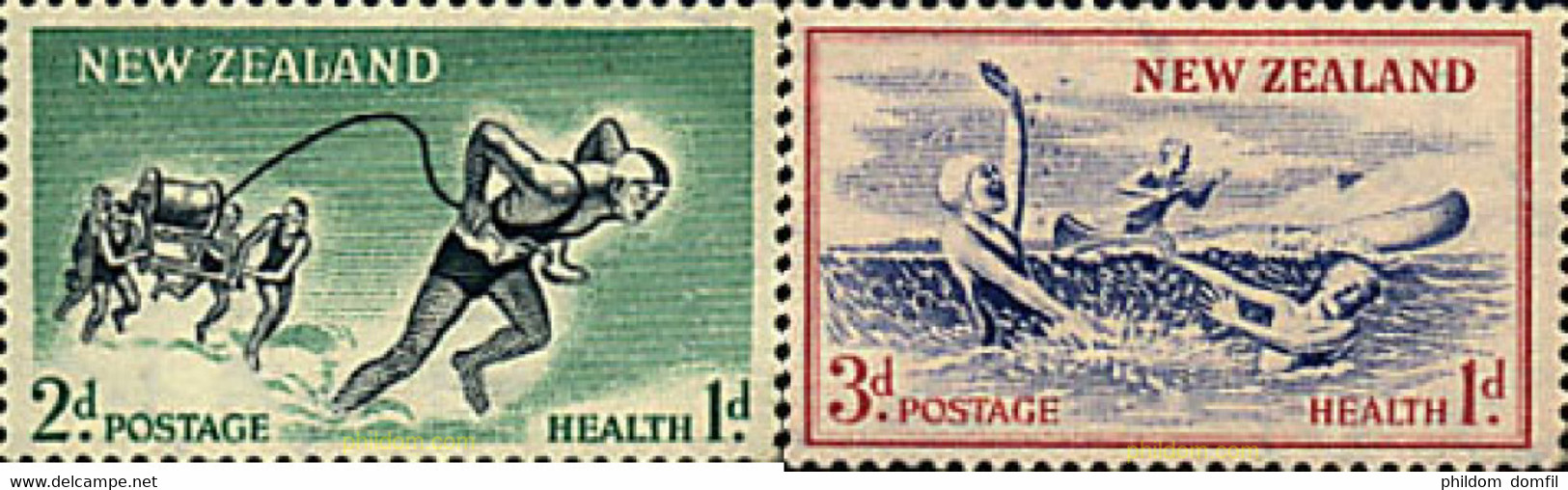 44628 MNH NUEVA ZELANDA 1957 PRO SANIDAD E INFANCIA - Abarten Und Kuriositäten