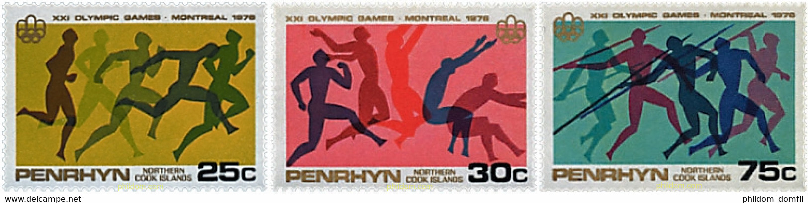 54881 MNH PENRHYN 1976 21 JUEGOS OLIMPICOS VERANO MONTREAL 1976 - Penrhyn