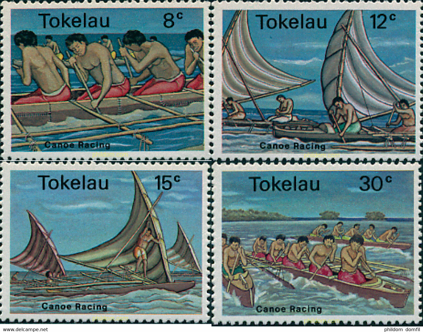 45589 MNH TOKELAU 1978 CARRERA DE CANOAS - Tokelau