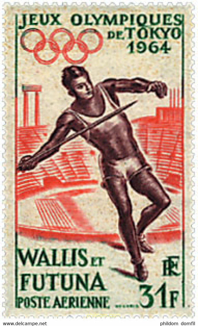 259635 HINGED WALLIS Y FUTUNA 1964 18 JUEGOS OLIMPICOS VERANO TOKIO 1964 - Usados