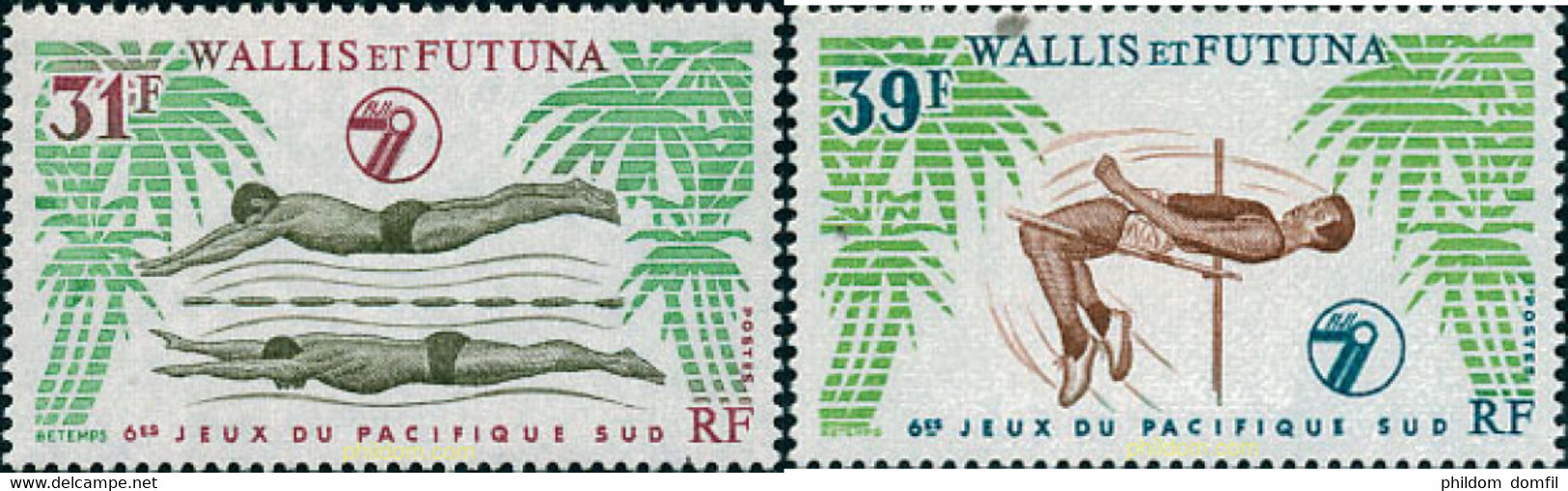 36727 MNH WALLIS Y FUTUNA 1979 6 JUEGOS DEPORTIVOS DEL PACIFICO SUR - Usados