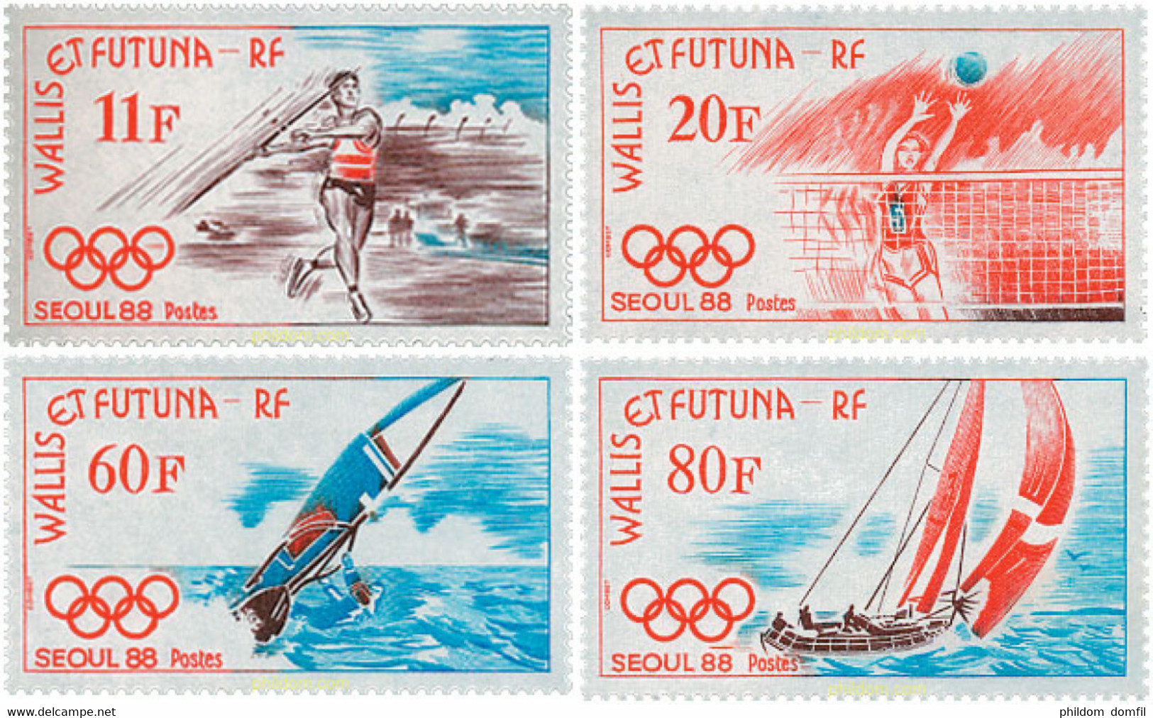 45862 MNH WALLIS Y FUTUNA 1988 24 JUEGOS OLIMPICOS VERANO SEUL 1988 - Used Stamps