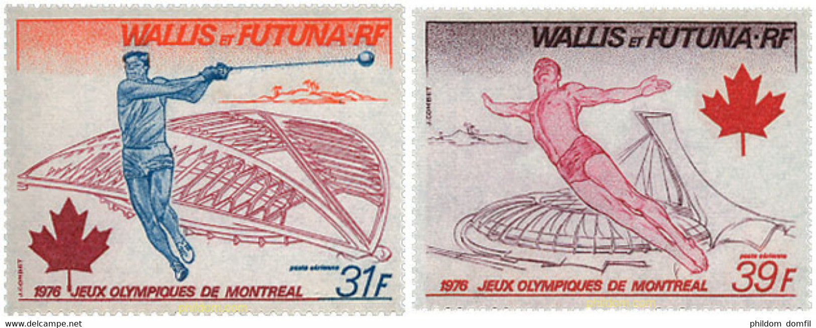 45850 MNH WALLIS Y FUTUNA 1976 21 JUEGOS OLIMPICOS VERANO MONTREAL 1976 - Gebraucht