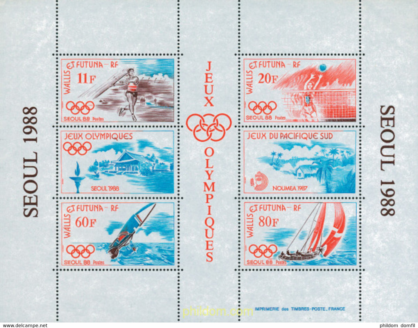 45863 MNH WALLIS Y FUTUNA 1988 24 JUEGOS OLIMPICOS VERANO SEUL 1988 - Gebraucht