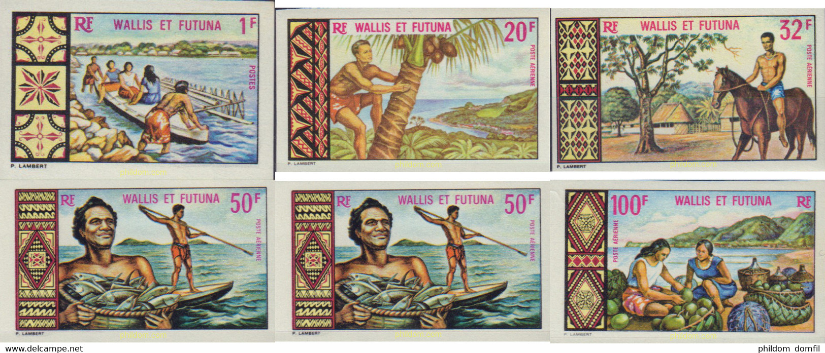 18493 MNH WALLIS Y FUTUNA 1969 ESCENAS DE LA VIDA EN WALLIS Y FUTUNA - Usados