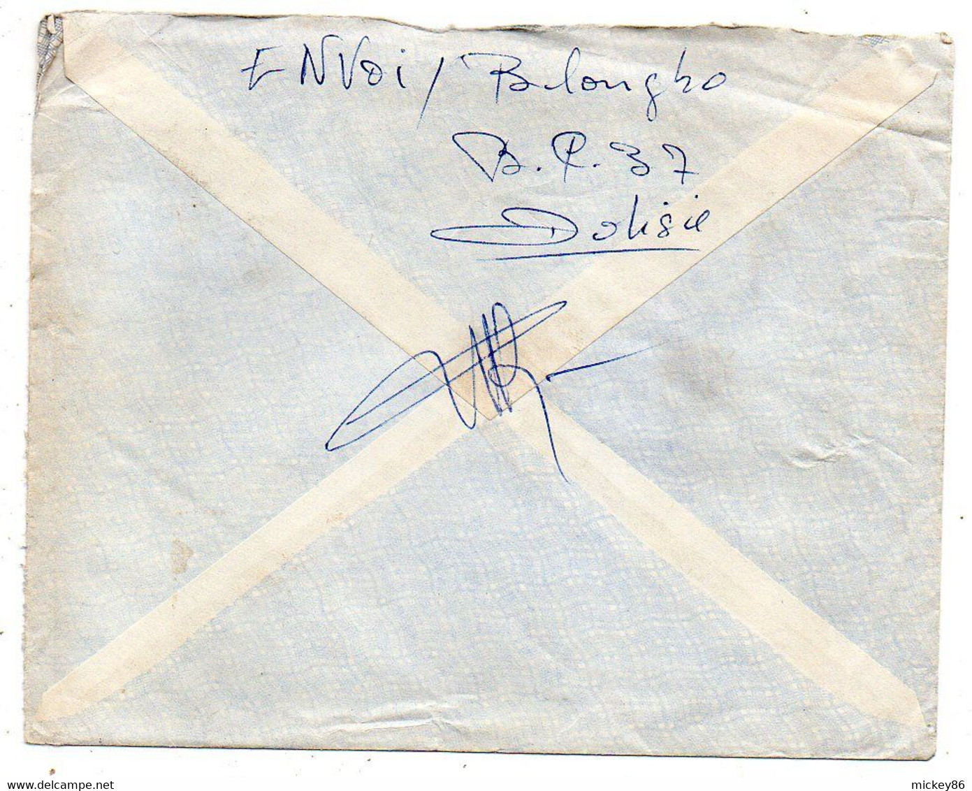 Congo -1968 -Lettre De  DOLISIE    Pour   Besançon-25  ( France)..tp  Président Seul Sur Lettre......à Saisir - Autres & Non Classés