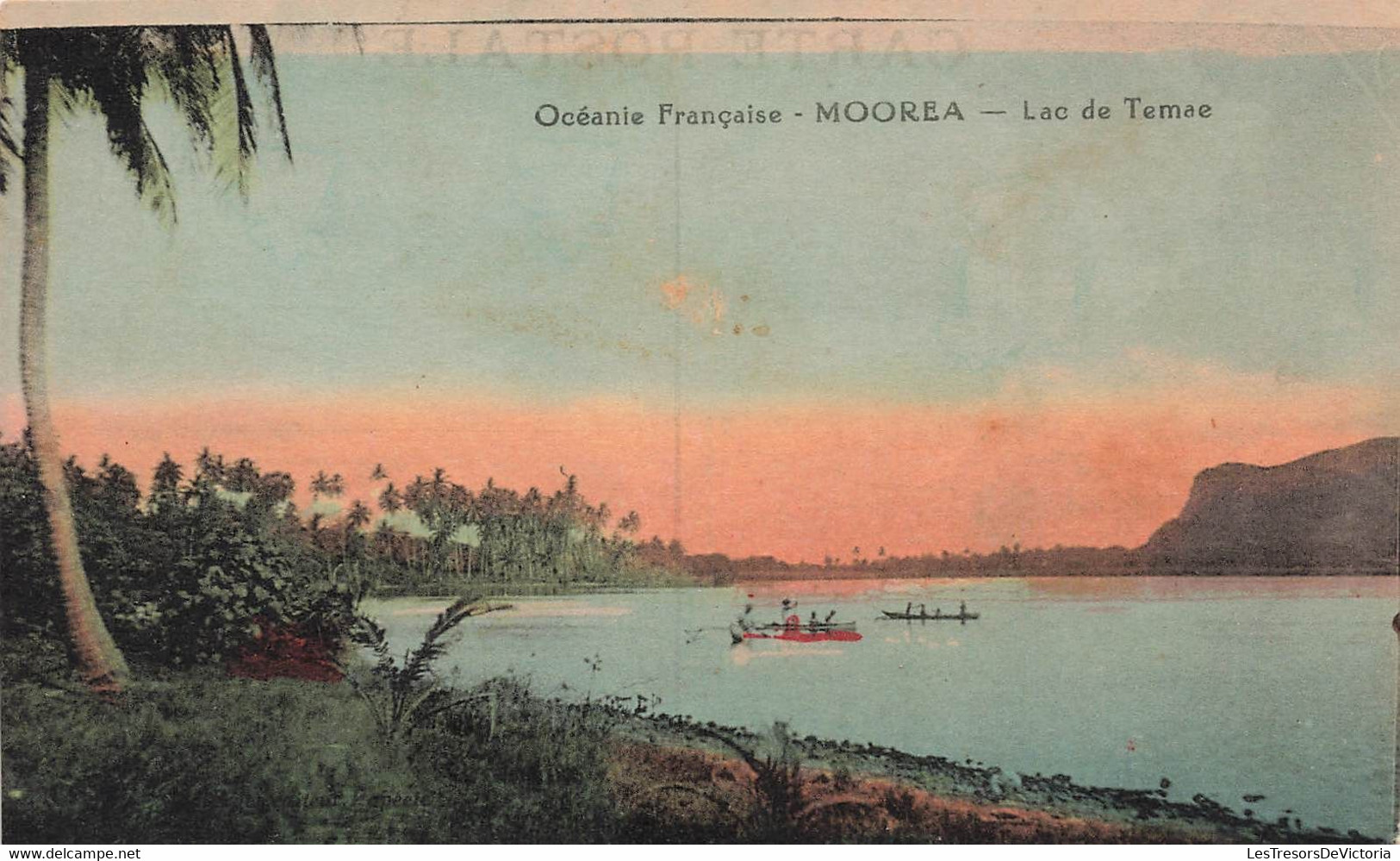 CPA TAHITI - Oceanie Française - Moorea - Lac De Temae - Colorisé - TRES RARE - Tahiti