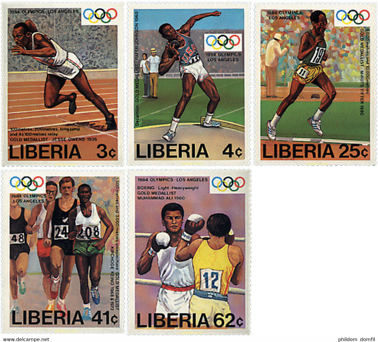 27556 MNH LIBERIA 1984 23 JUEGOS OLIMPICOS VERANO LOS ANGELES 1984 - Ete 1936: Berlin