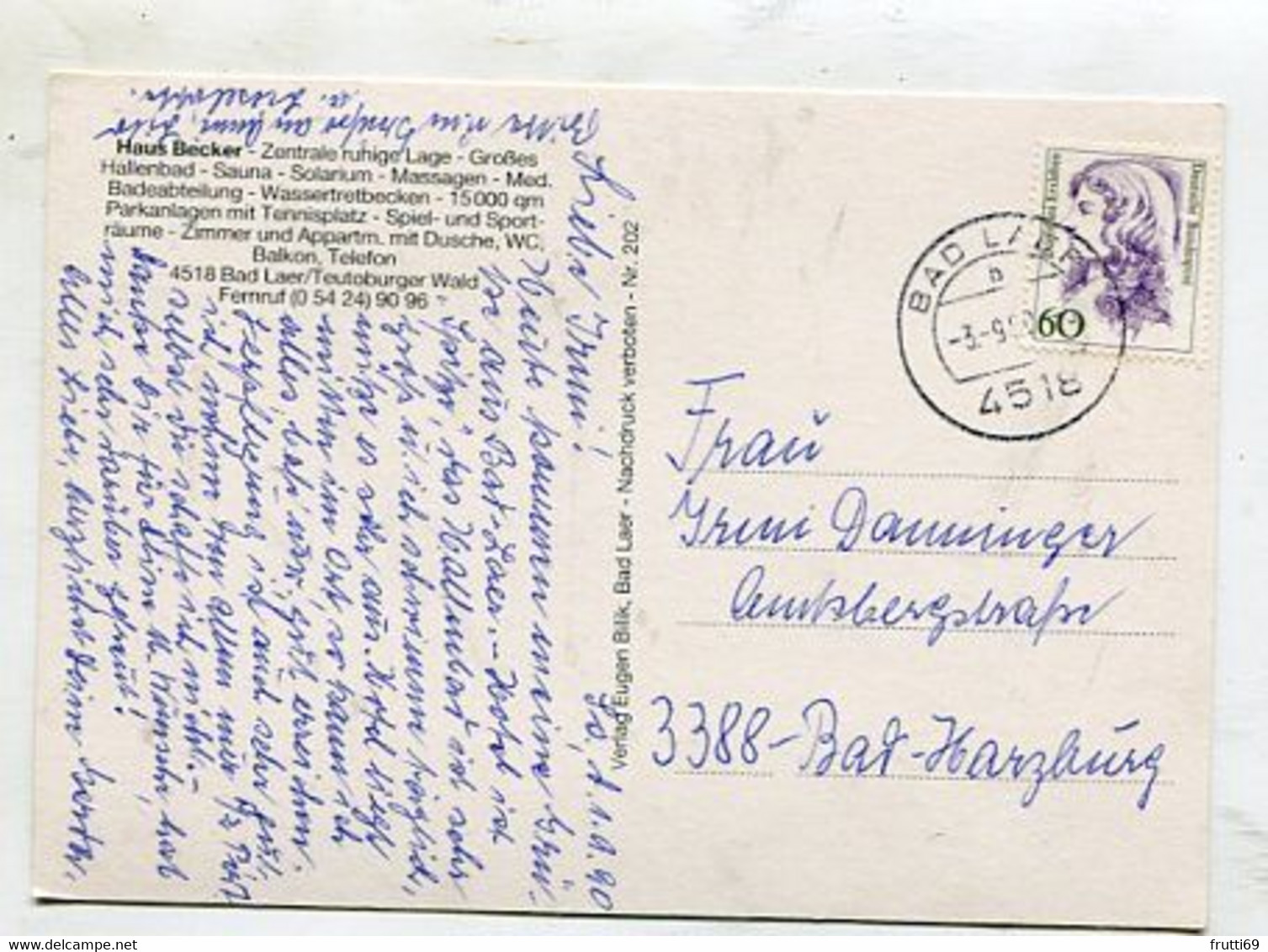 AK 090145 GERMANY - Bad Laer / Teutoburger Wald - Haus Becker - Bad Laer